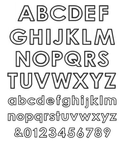 Alphabet Block Letters Clipart Vector, Block Font Letters, 49% OFF