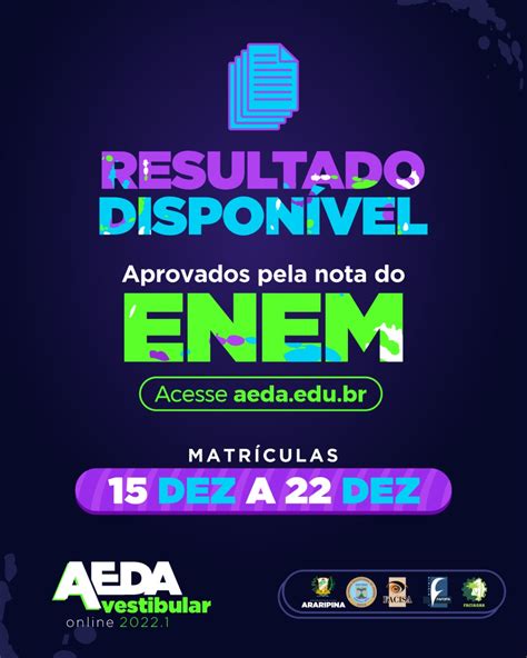 Lista Dos Aprovados Pela Nota Do Enem Aeda