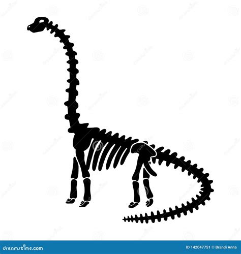 Diplodocus Skeleton, Illustration, Drawing, Engraving, Ink, Line Art ...