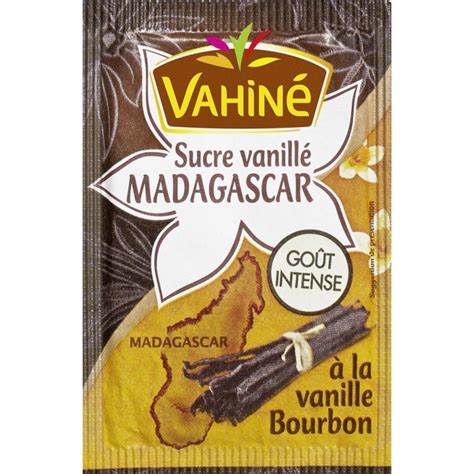 Vahiné Sucre Vanillé Madagascar Goût Intense à la Vanille Bourbon par 5