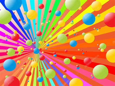 Rainbow Balls Stock Vector Image By ©andreakaulitzki 2568679