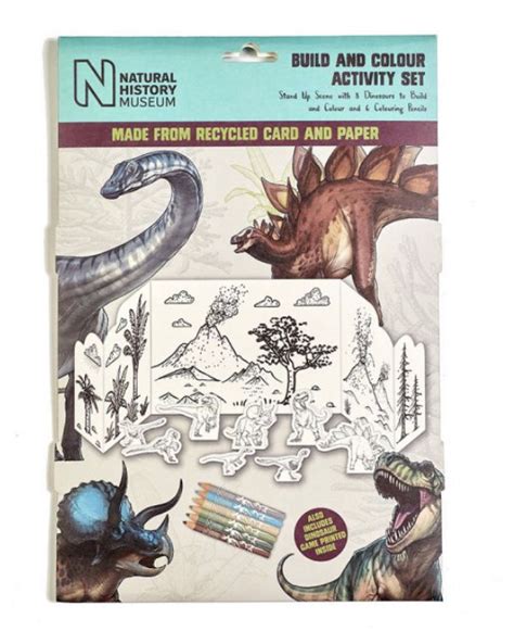 NHM Dinosaur build and colour activity set - REXYS REVIEWS