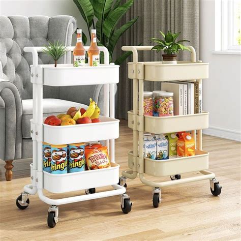 New Tier Kitchen Utility Trolley Cart Shelf Storage Rack Organizer