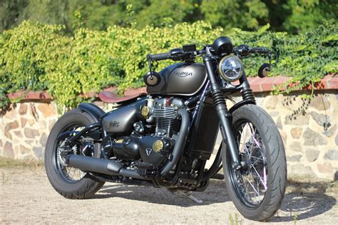 Details Zum Custom Bike Triumph Bonneville Bobber Des H Ndlers Motorrad