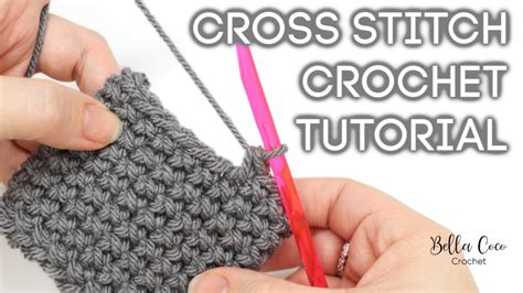 How To Crochet The Cross Stitch Single Double Crochet Bella Coco