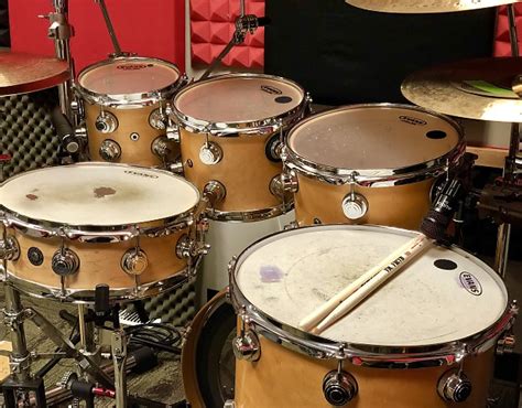 Dw Collector S Series Maple Drum Kit Natural Satin Oil Reverb