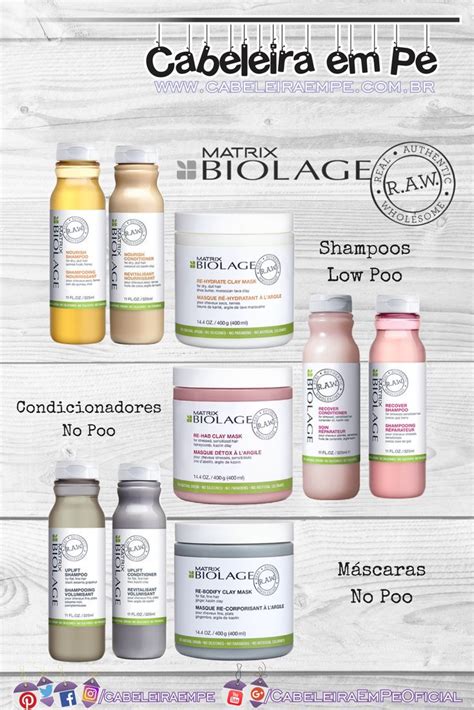 Matrix Biolage Raw Shampoos Liberados Para Low Poo M Scaras E