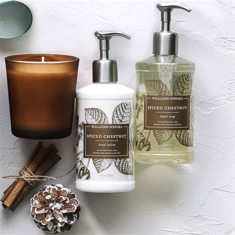 Williams Sonoma Spiced Chestnut Collection Scented Soaps Lotions