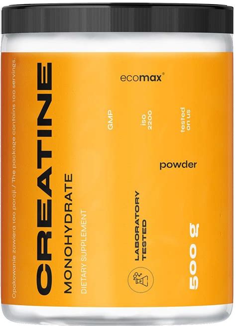 Ecomax Creatine Monohydrate 500G Puszka 4F Fuel Wpc Koncentrat Białka