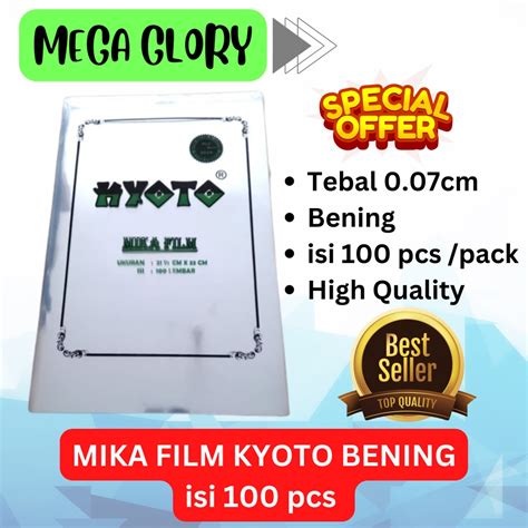 Jual Mika Film Kyoto Tebal Bening Isi Pcs Mika Jilid Bening