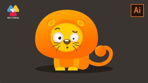 Cartoon Lion Tutorial In Adobe Illustrator In 2020 Illustrator