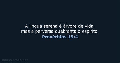 16 De Março De 2022 Versículo Da Bíblia Do Dia Ara Provérbios 15
