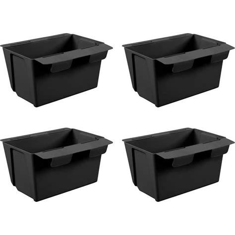 ARTECSIS Lot de 4 jardinières pour Balcon en Plastique pour Palette