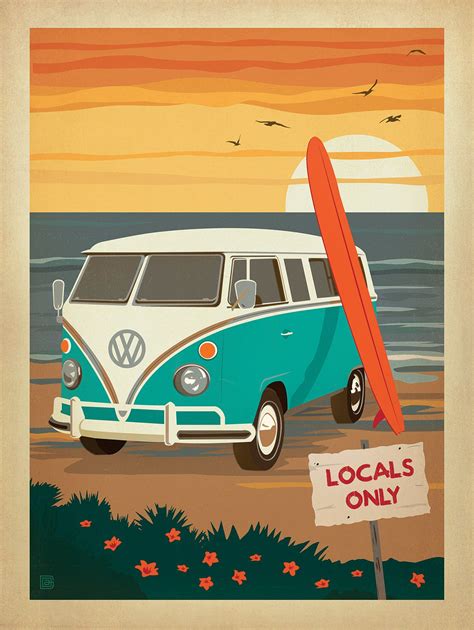 Vw Bus Poster Art