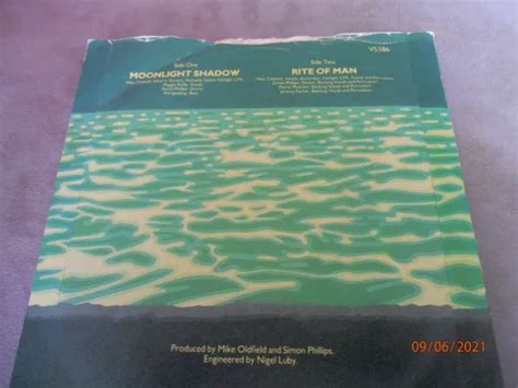 MIKE OLDFIELD MOONLIGHT Shadow 7 Single Vinyl Label Virgin 1983 EUR 2