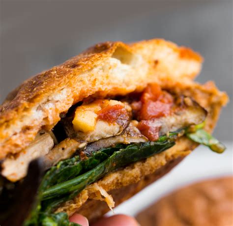 Mushroom Marinara Melt Sandwich Vegan Recipe