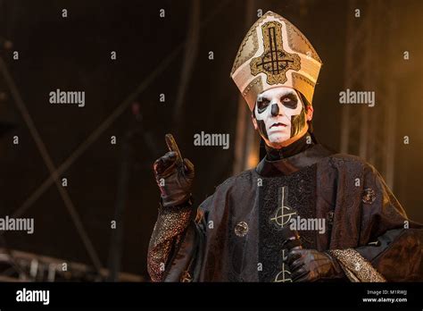 The Swedish Doom Metal Band Ghost Performs A Live Concert At The