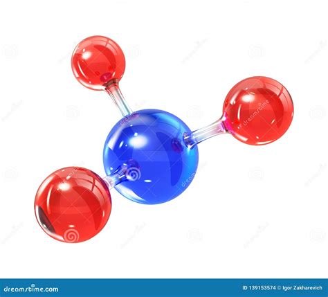 Glass Molecule Model Reflective And Refractive Abstract Molecular