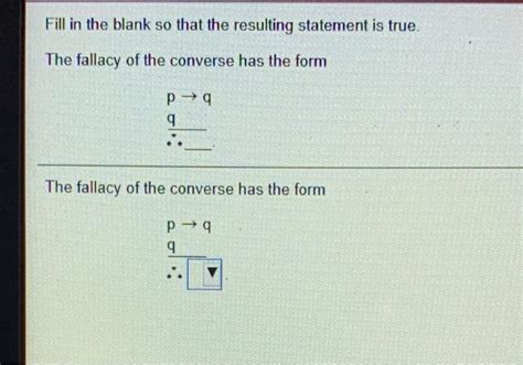 Solved Fill in the blank so that the resulting statement is | Chegg.com