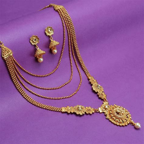 Sukkhi Lovely Lct Gold Plated Wedding Jewellery Pearl Long Haram