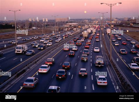 Traffic on Highway 401, Toronto, Ontario, Canada Stock Photo - Alamy