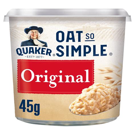 Quaker Oat So Simple Original Porridge Pot 45g Oats And Porridge Iceland Foods