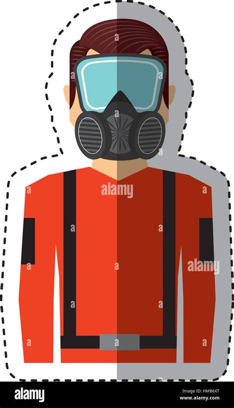 Worker Avatar With Safety Suit Vector Illustration Design Stock Vector