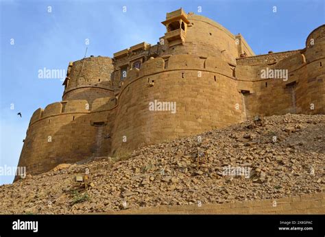 Magnificent Historic Jaisalmer Fort Jaisalmer Rajasthan India Stock