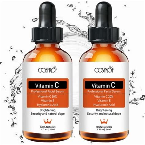 Ccosprof Cosprof Vitamin C Hyaluronic Acid Serum For Face 2 Packs 2oz