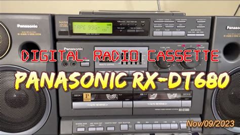 Panasonic Rx Dt Digital Radio Cassette Youtube