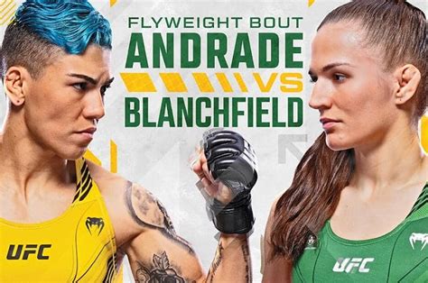 Jessica Andrade Vs Erin Blanchfield En Vivo Ufc Fight Night Cartelera Horario Canales De