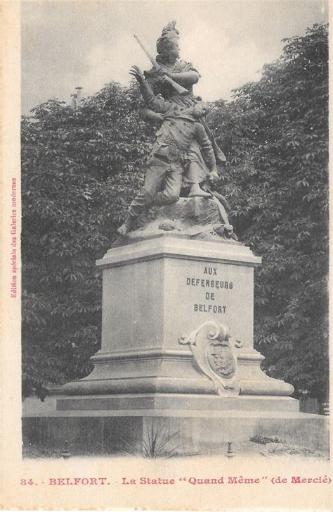 Belfort 90 Belfort La Statue Quand Même 1926 Carte postale ancienne