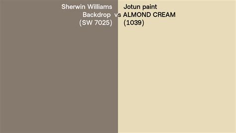 Sherwin Williams Backdrop Sw Vs Jotun Paint Almond Cream