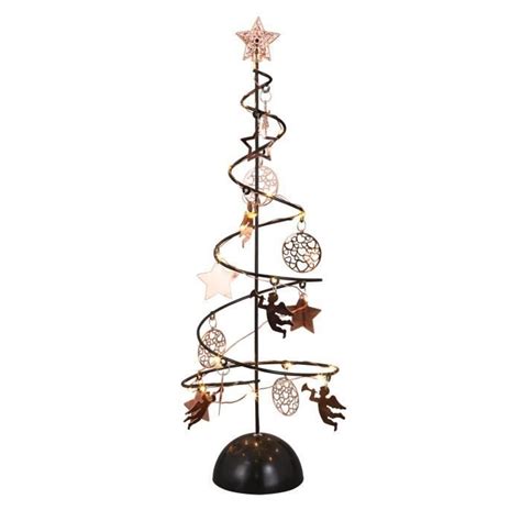 Sapin De No L Lumineux En M Tal Noir X Cm Cdiscount Maison