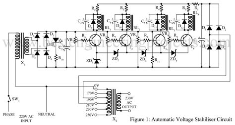 Circuit Diagram Voltage Stabilizer Stabilizer Kva