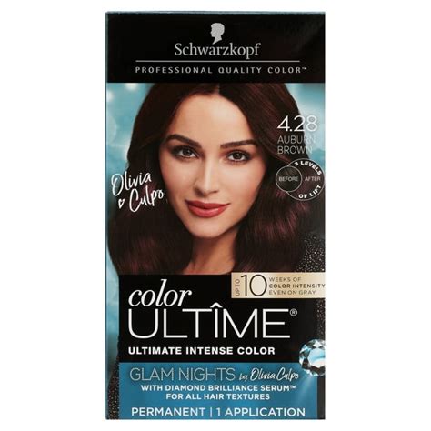 Schwarzkopf Color Ultimate Permanent Hair Dye Cream Auburn Brown 4 28 Glam Nights