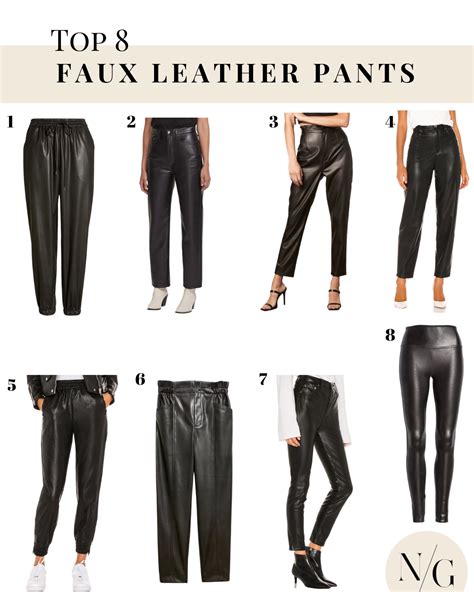 Faux Leather Pants San Diego Fashion Navy Grace