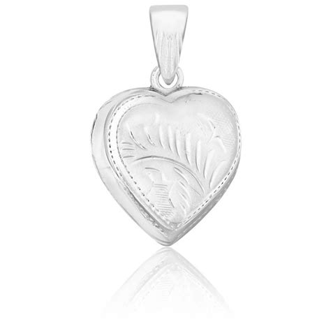 Pendentif Photo Coeur Textur En Argent Artemis Ocarat