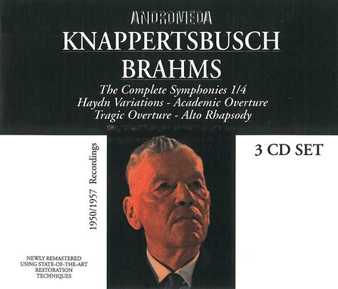 Brahms Complete Symphonies Hans Knappertsbusch Johannes Brahms