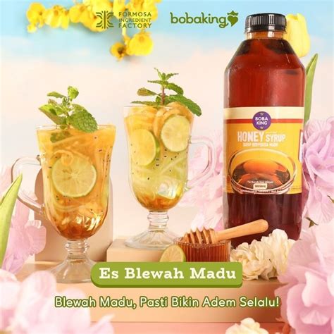 Jual 1 Lt Bobaking Honey Syrup Sirup Rasa Madu Shopee Indonesia