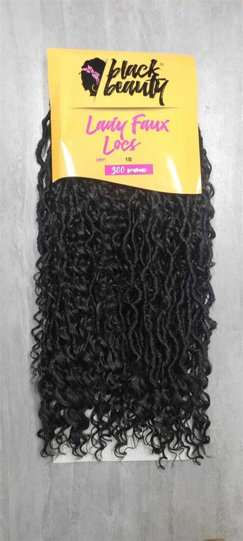 Cabelo Lady Faux Locs 300gr Black Beauty