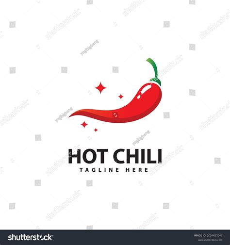 Spicy Chili Logo Icon Vector Red Stock Vector Royalty Free 2034427049 Shutterstock