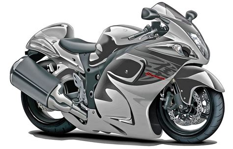 Suzuki Hayabusa Grey Bike Digital Art By Maddmax Pixels