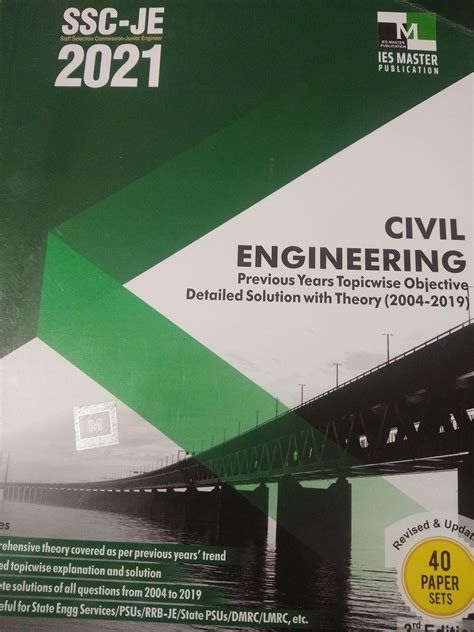 Ssc Je Civil Engineering Previous Years Topicwise Objective