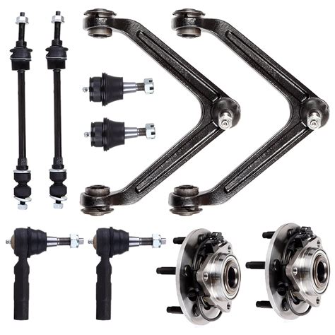 Scitoo 10pcs Suspension Kit 2 Front Lower Ball Joint 2 Upper Control Arm And Ball Joint 2 Outer