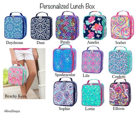 Kids Personalized Lunch Box Kids Monogrammed Lunch Box | Etsy