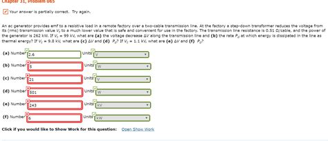 Solved Chapter 31 Problem 065 Your Answer Is Partially Chegg