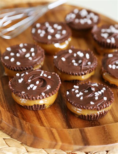 4 Ingredient Salted Caramel Chocolate Cups The Comfort Of Cooking