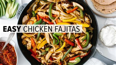 Chicken Fajitas The Best Easy Mexican Recipe Homemade Seasoning Youtube