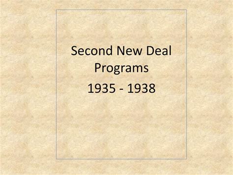 The First New Deal First 100 Days Over 10 Pieces Of Legislation